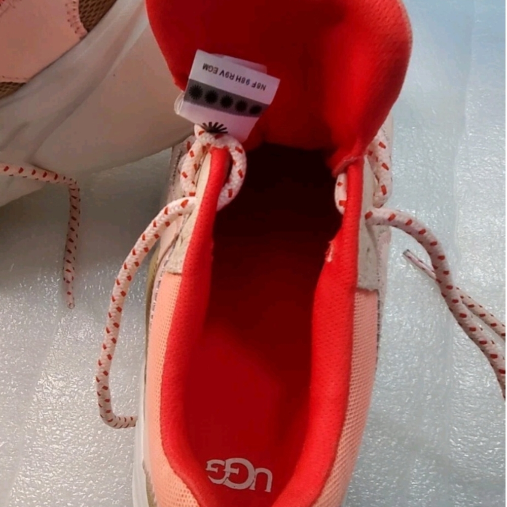 UGG Women's Sneakers in Coral and Cream - Picture 4 of 5
